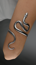 Bracciale da bicipite con serpente argento
