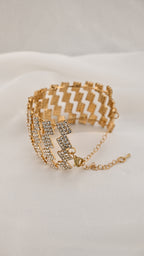 Bracciale geometrico con cristalli