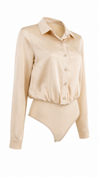 Body camicia effetto satin