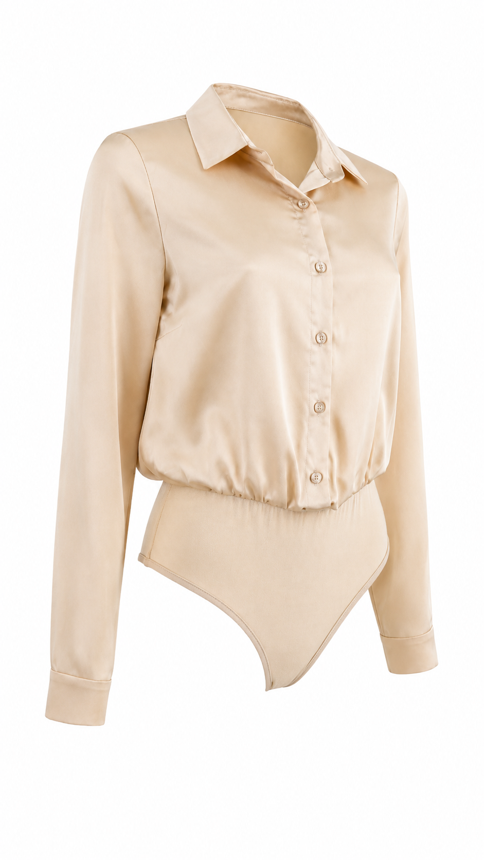 Body camicia effetto satin
