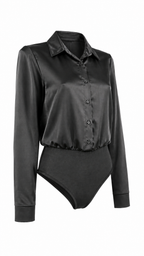 Body camicia effetto satin