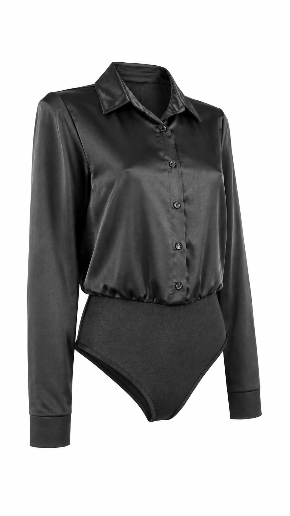 Body camicia effetto satin