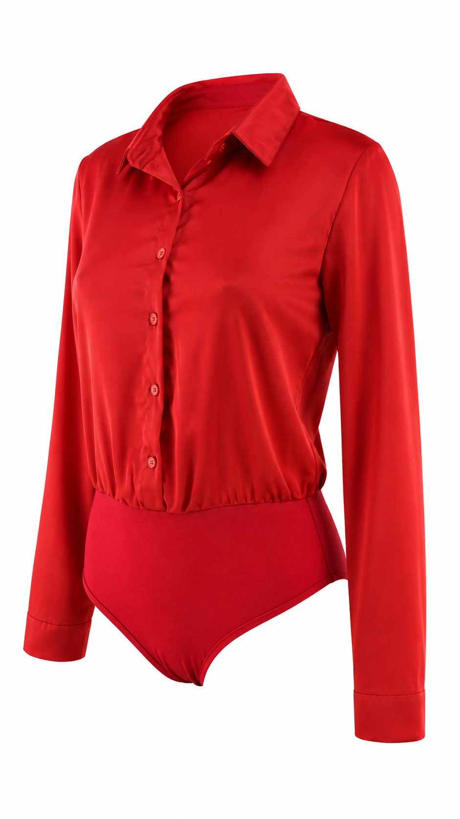 Body camicia effetto satin