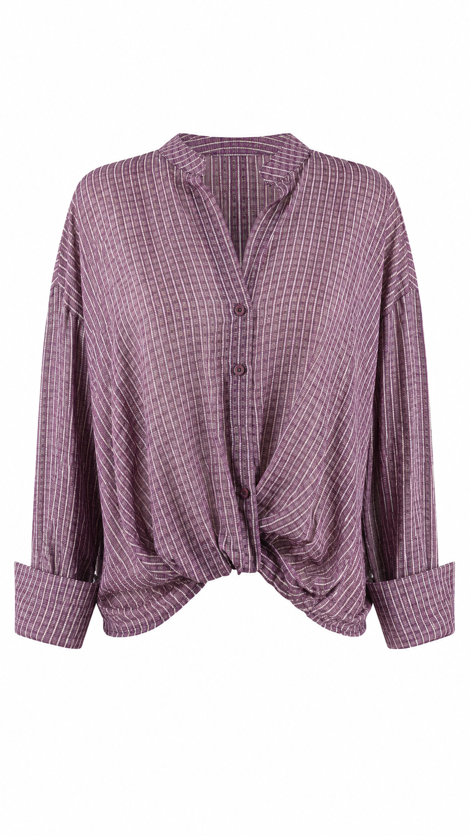 Camicia leggera con nodo frontale