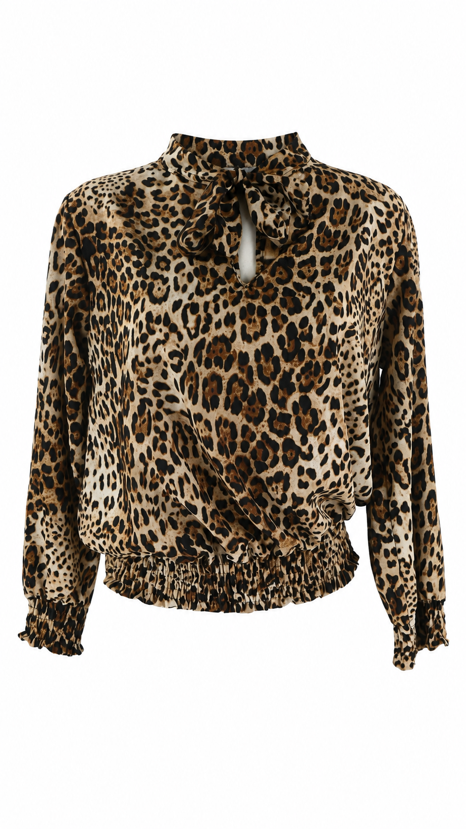 Blusa animalier leopardata