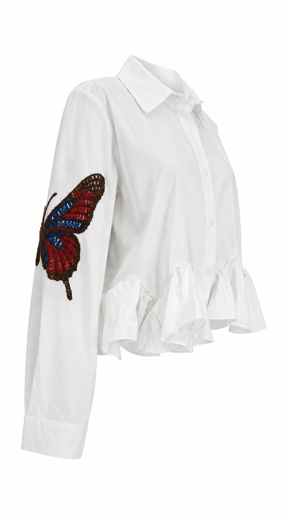 Camicia 100% cotone con ricami