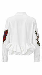 Camicia 100% cotone con ricami