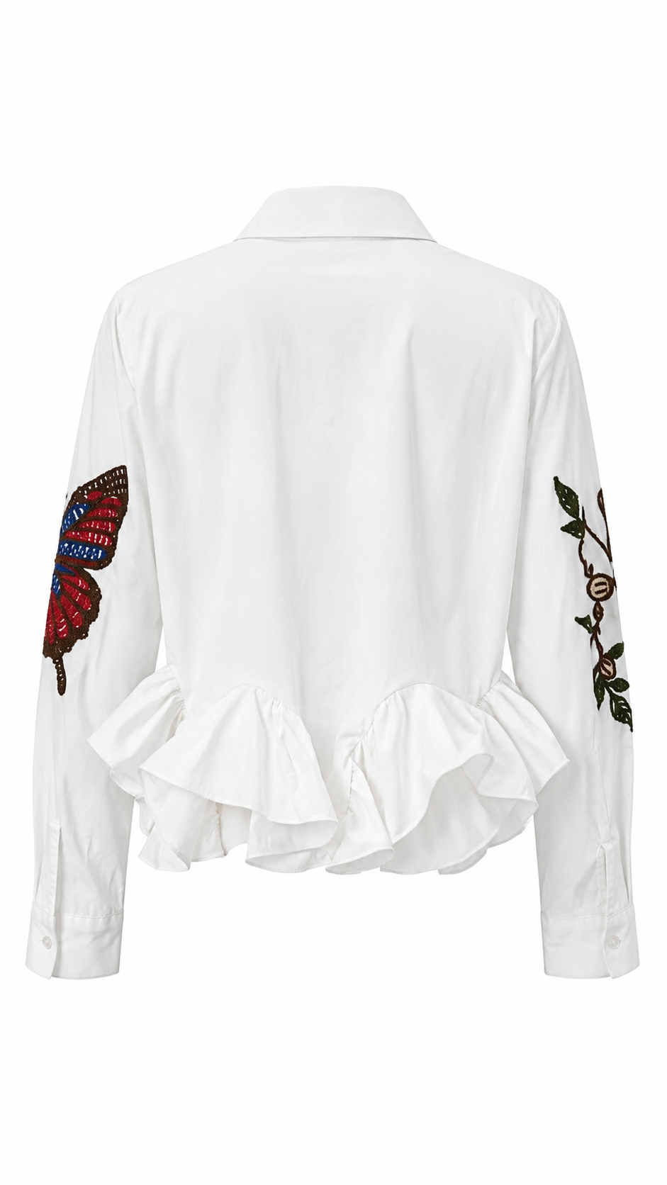 Camicia 100% cotone con ricami