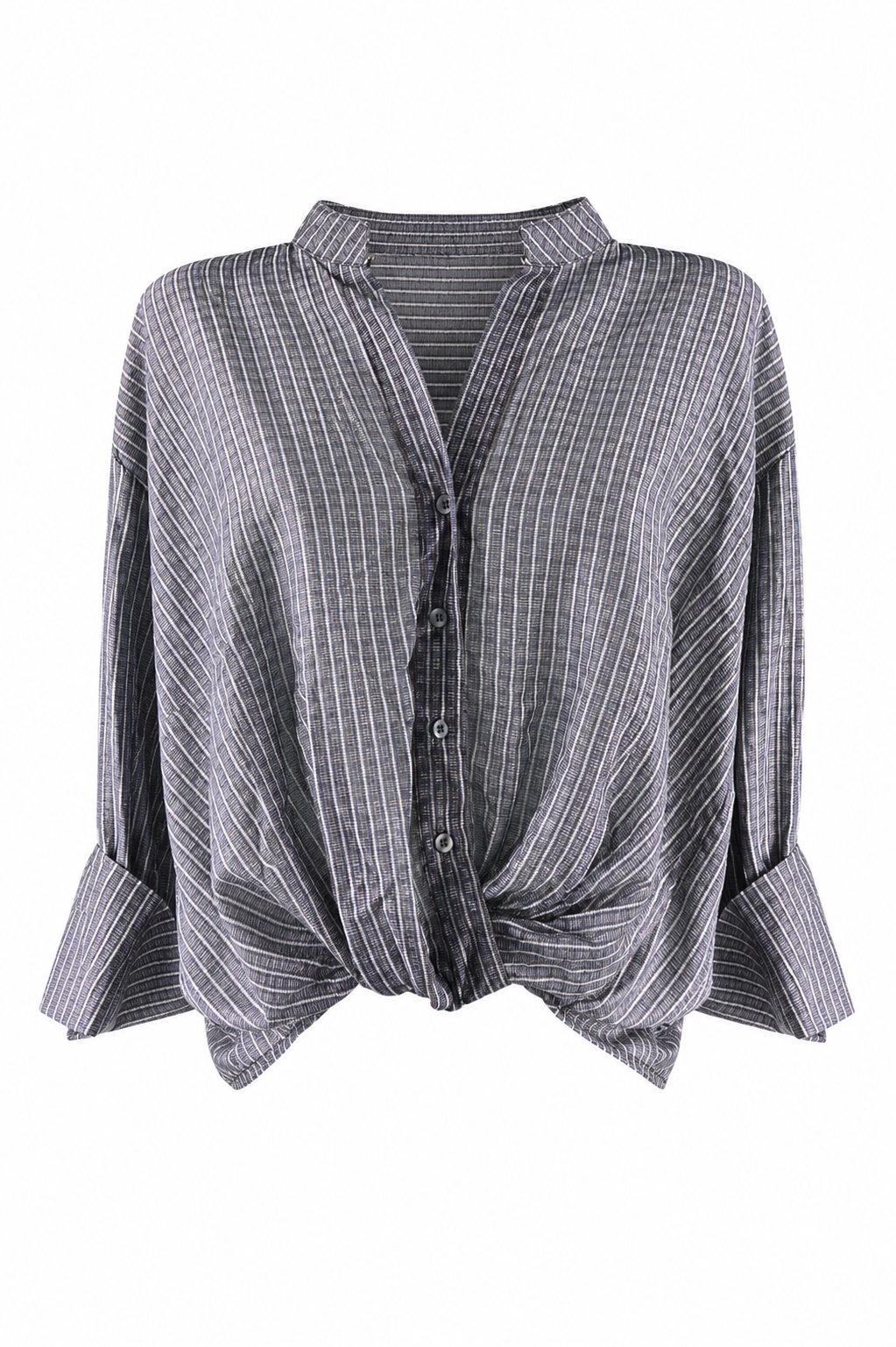 Camicia leggera con nodo frontale