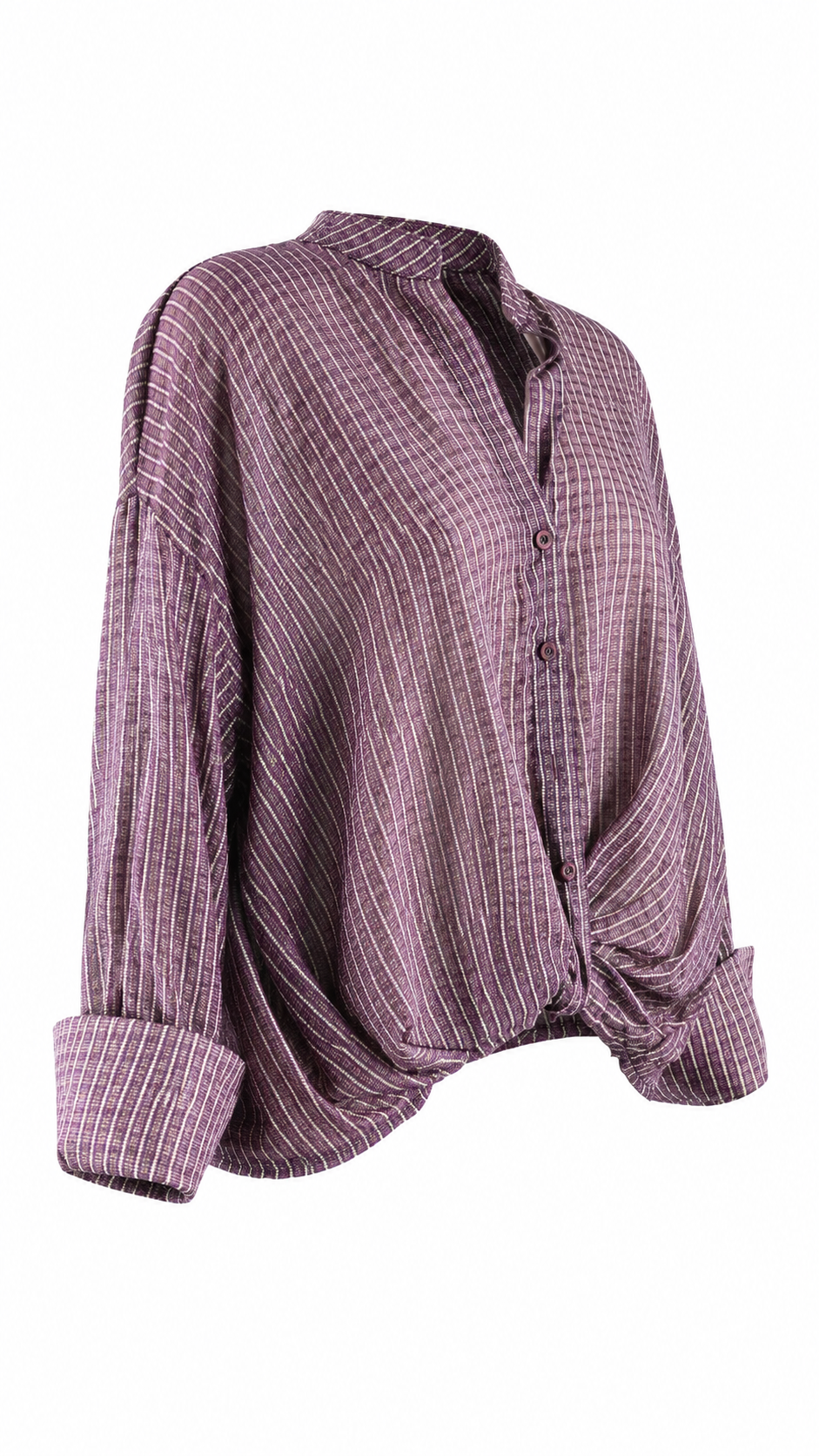 Vestido largo con escote drapeado