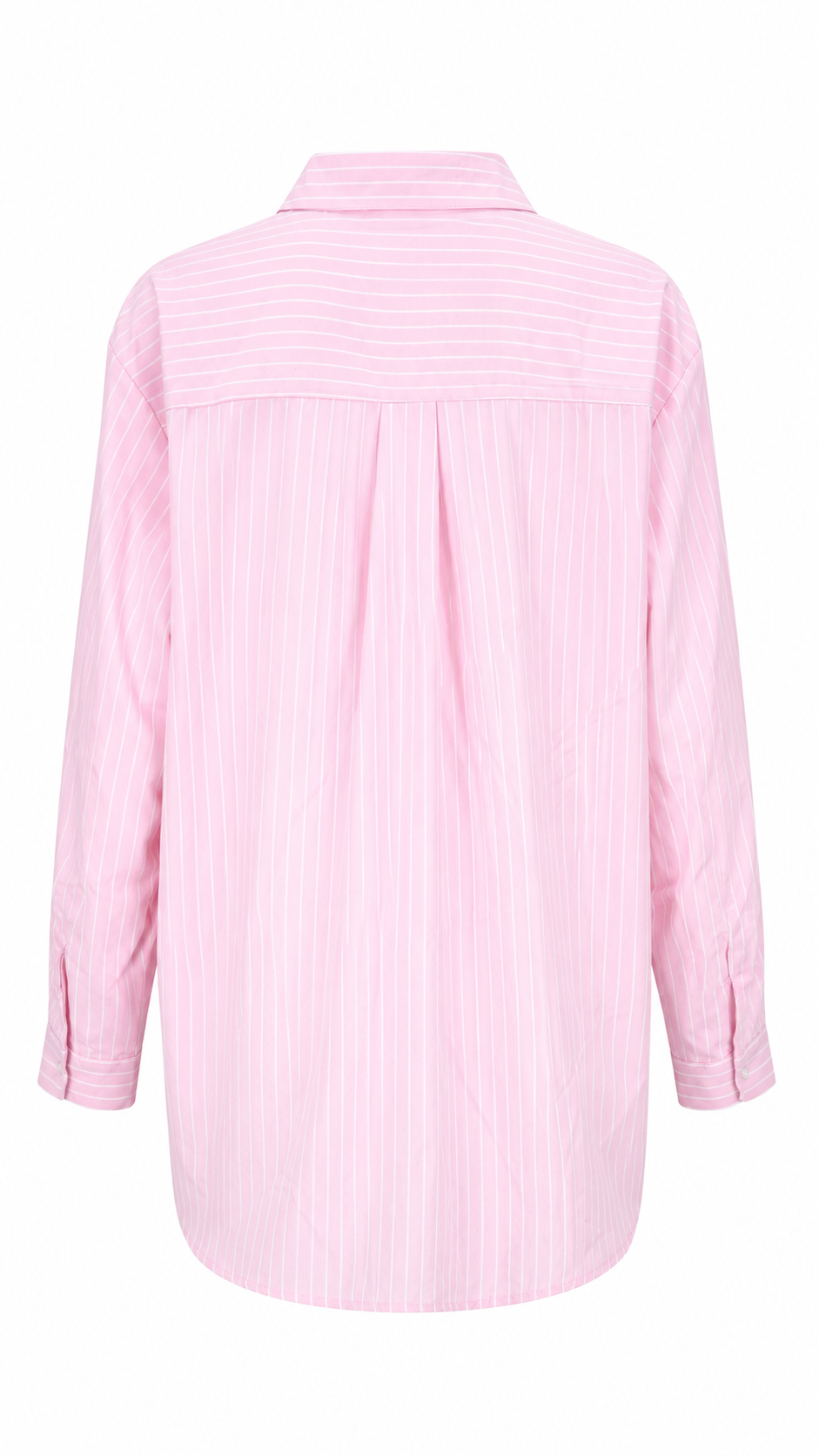 Camicia in cotone a righe con cuore ricamato