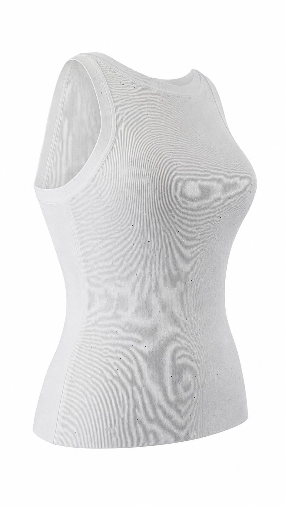 Top senza maniche con strass