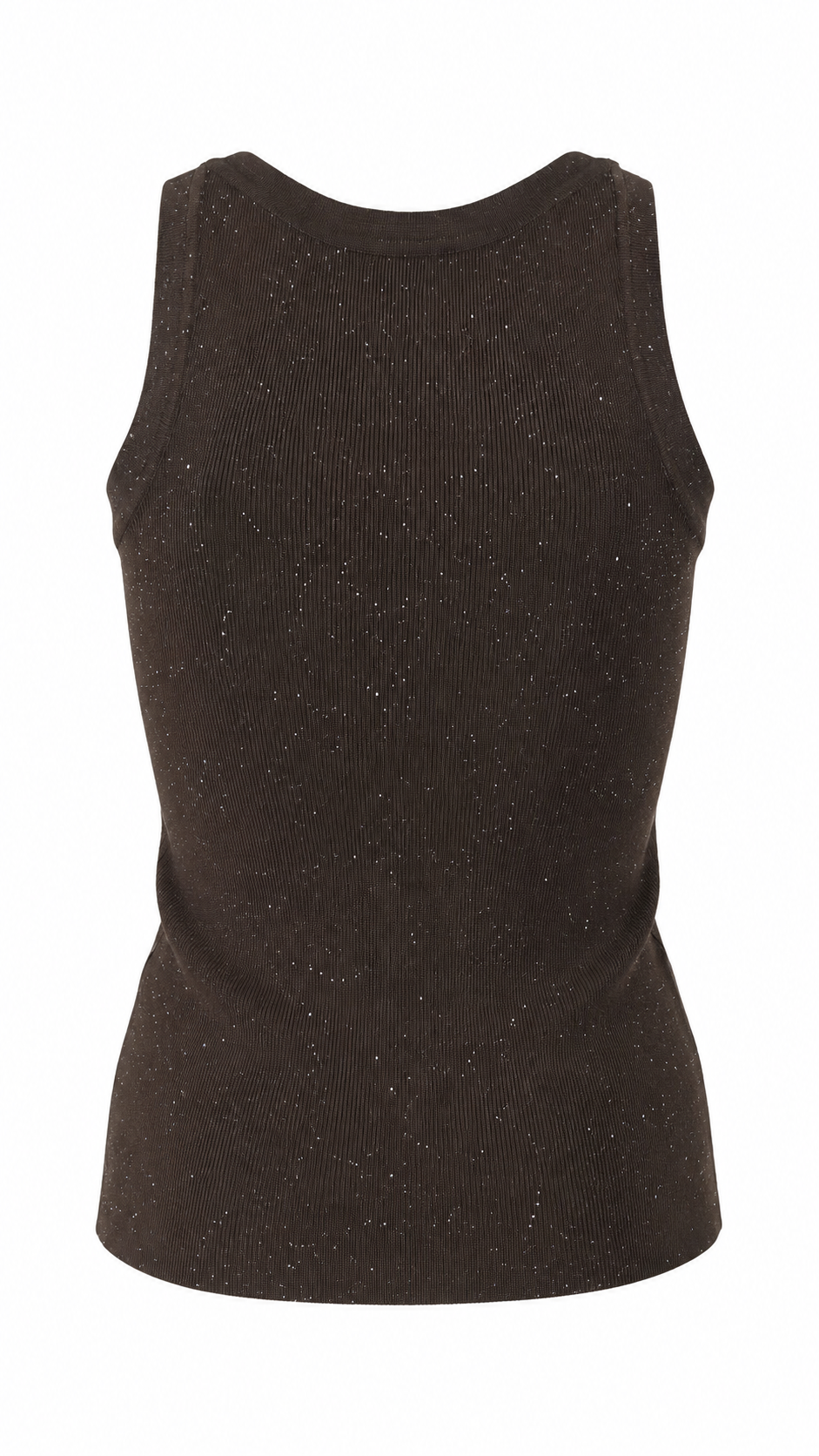 Top senza maniche con strass