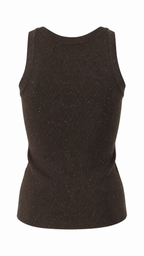 Top senza maniche con strass