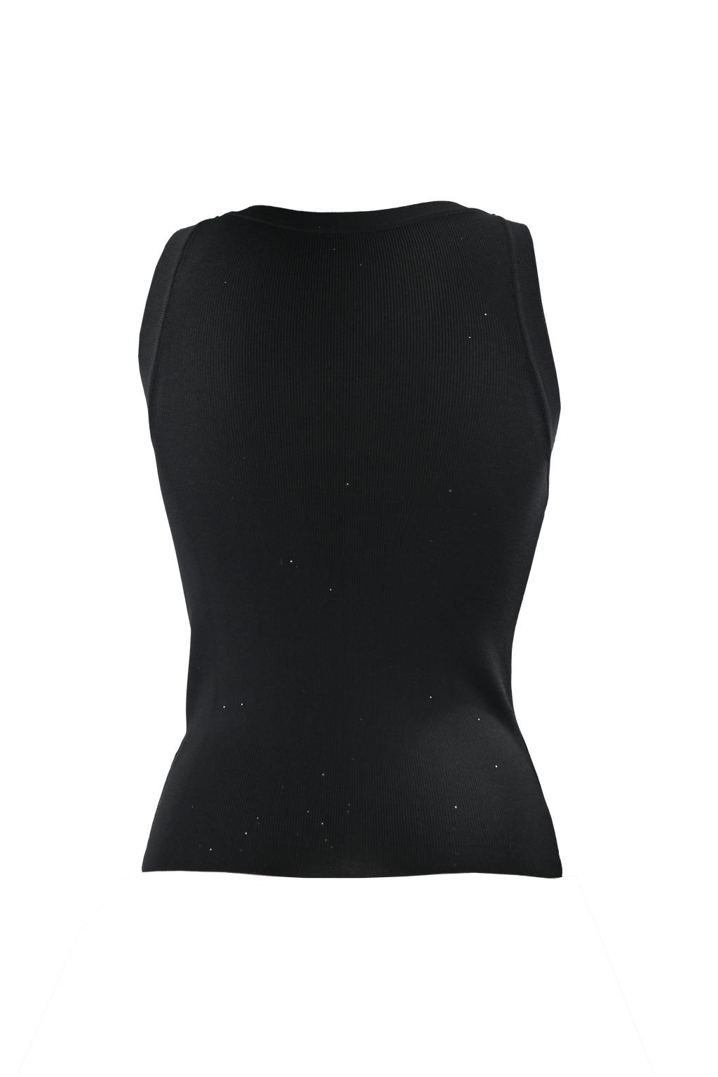 Top senza maniche con strass