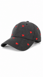 Cappello baseball cuoricini