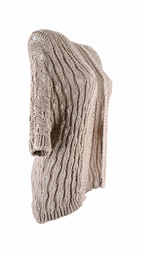 Cardigan traforato in maglia