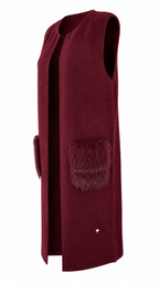 Gilet lungo smanicato