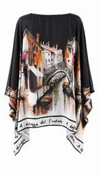 Casacca modello poncho stile veneziano