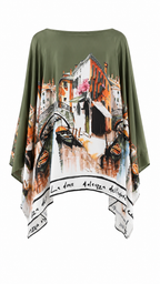Casacca modello poncho stile veneziano