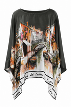 Casacca modello poncho stile veneziano