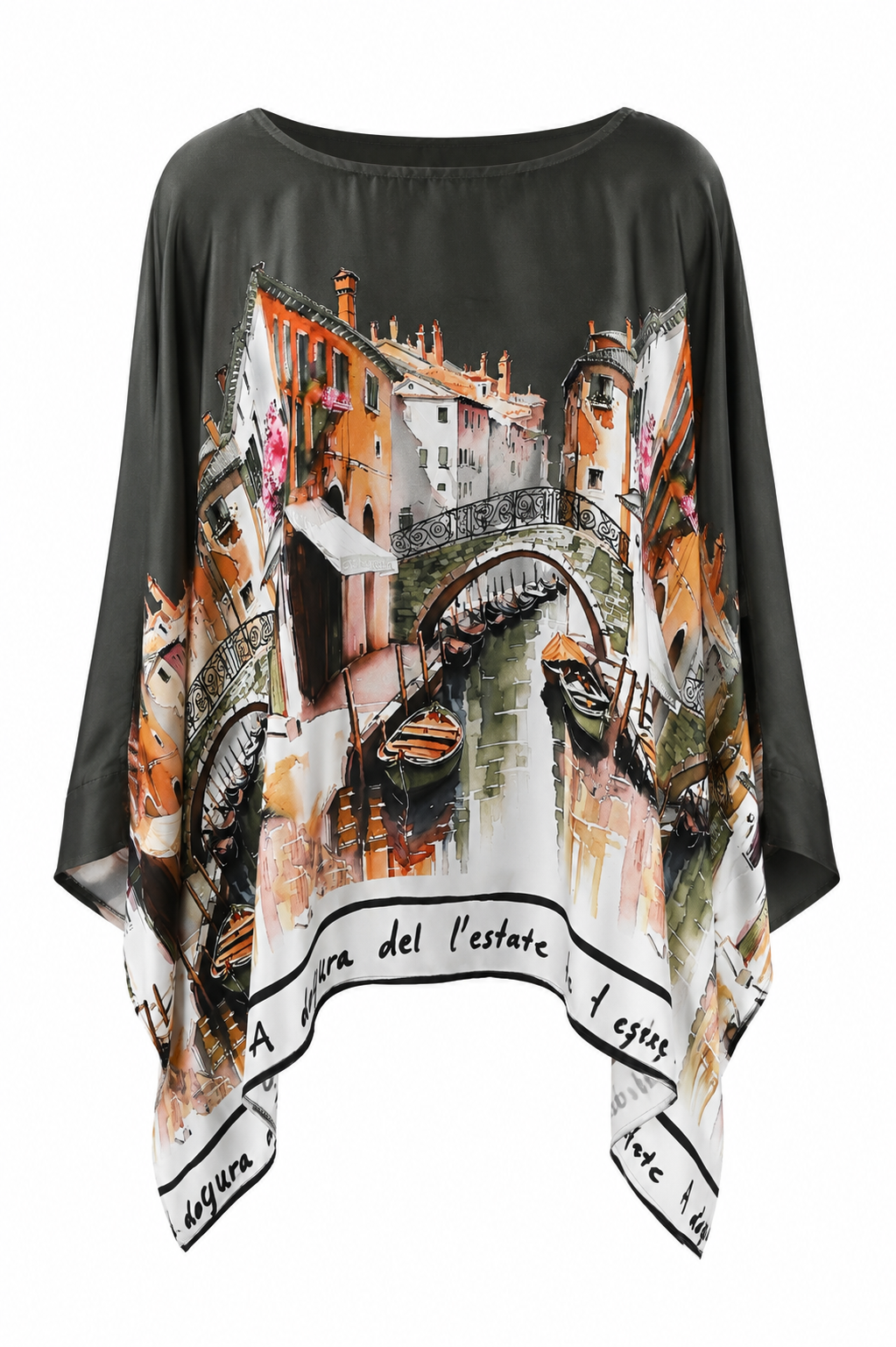 Casacca modello poncho stile veneziano