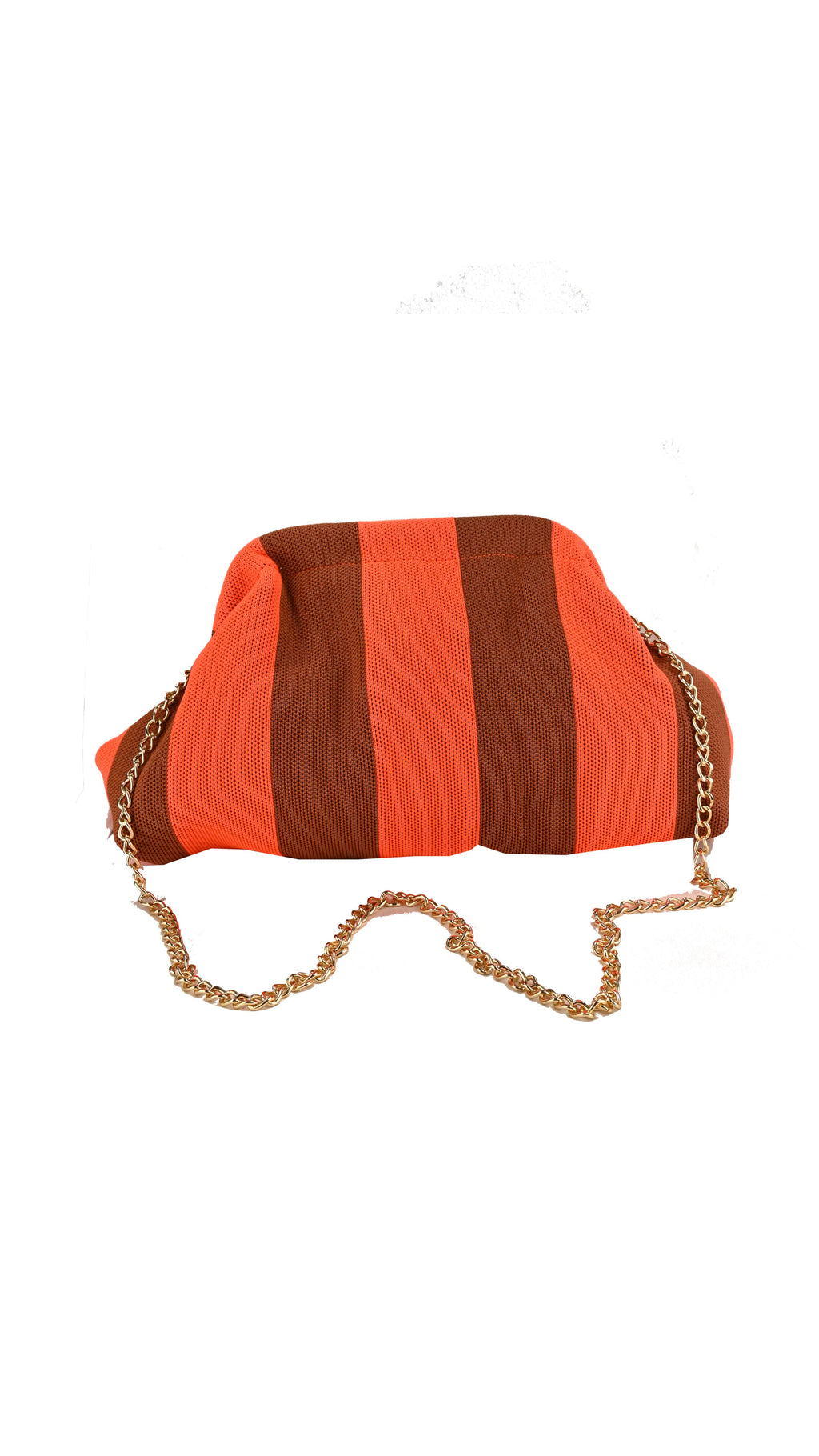 Clutch bag a righe