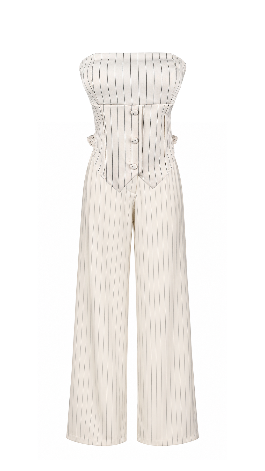 Pantalone ampio a righe verticali