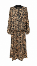 Pantalone a palazzo leopardato