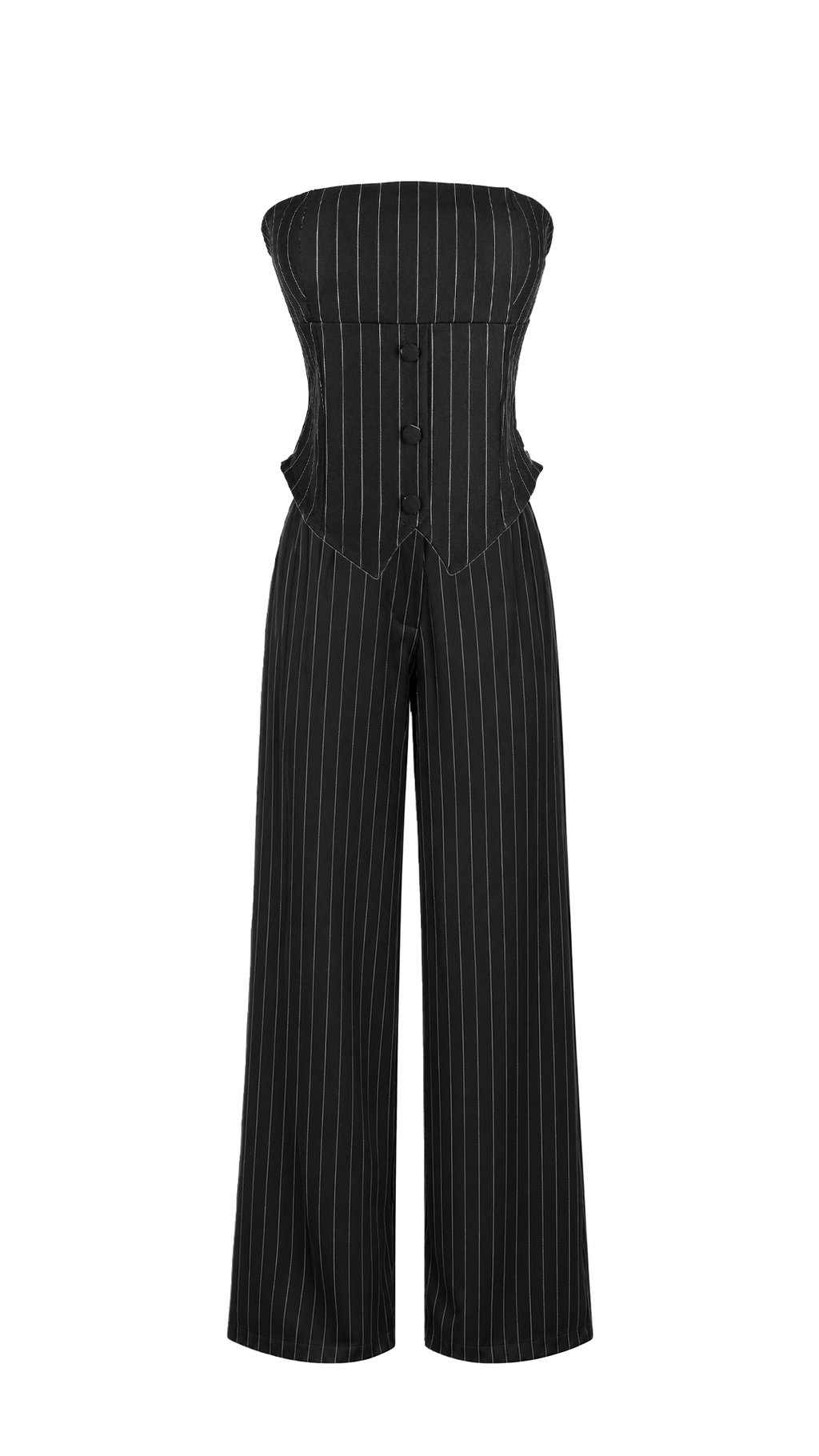 Pantalone ampio a righe verticali