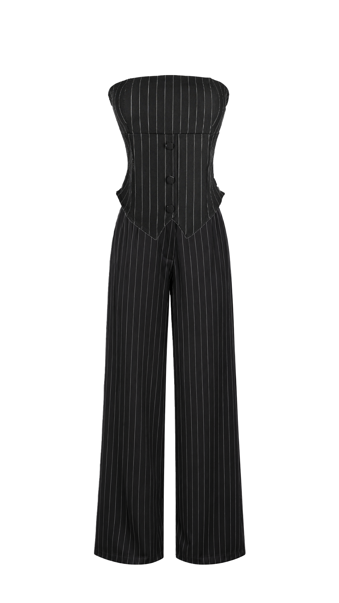 Pantalone ampio a righe verticali