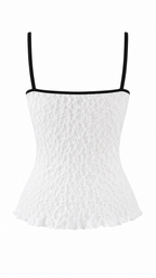 Strapless short dress with tiered skirt