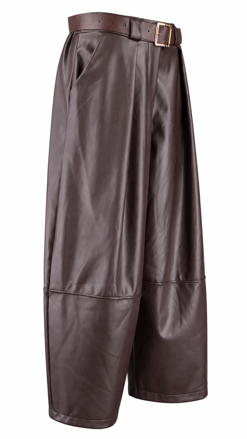 Pantaloni effetto pelle