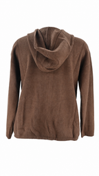 Giacca cardigan in maglia con cappuccio