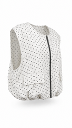 Gilet smanicato a pois