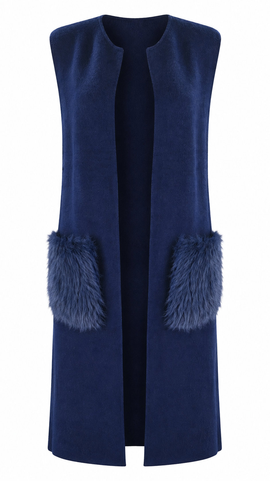 Gilet lungo smanicato