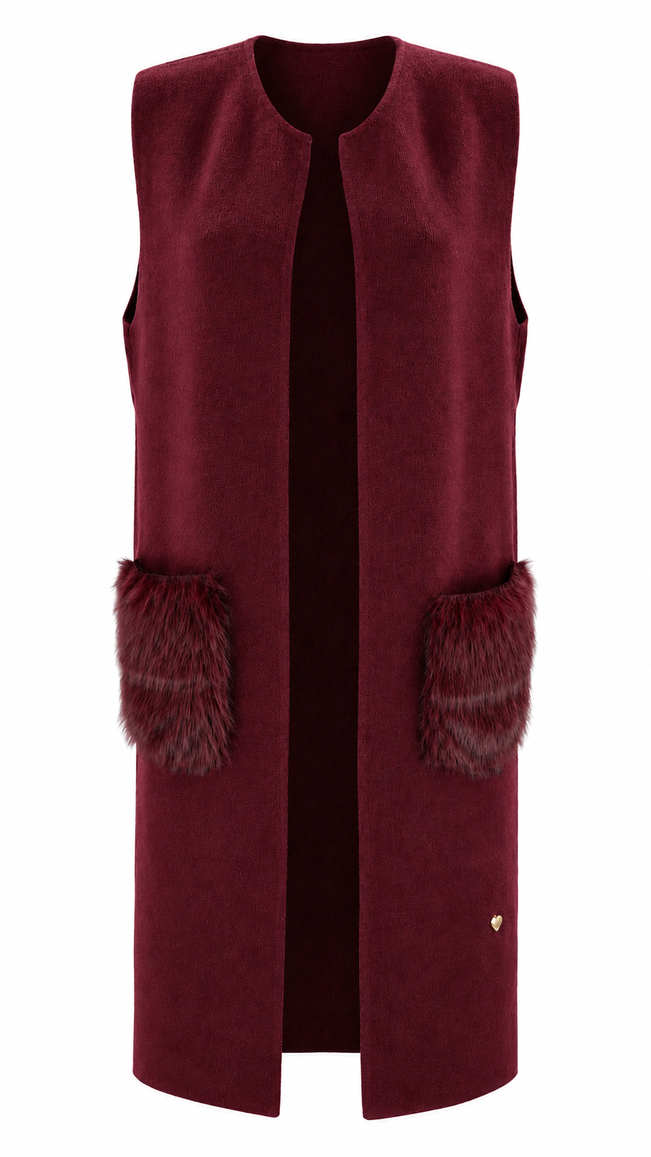 Gilet lungo smanicato