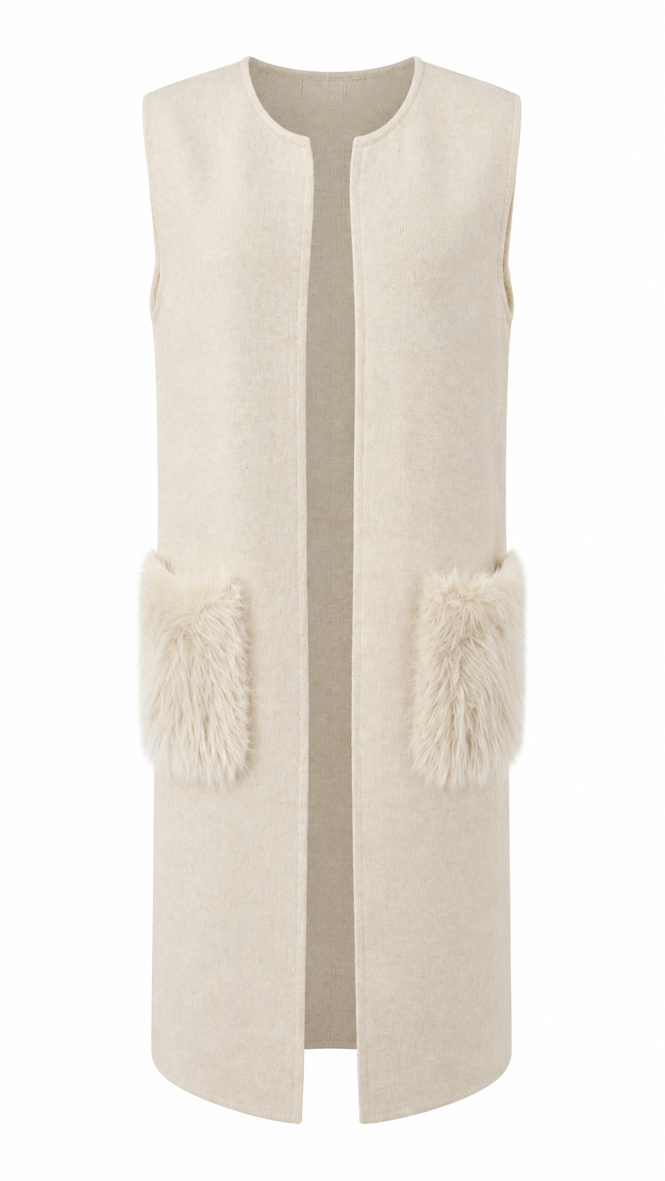 Gilet lungo smanicato