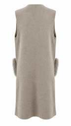 Gilet lungo smanicato