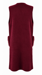 Gilet lungo smanicato
