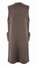 Gilet lungo smanicato
