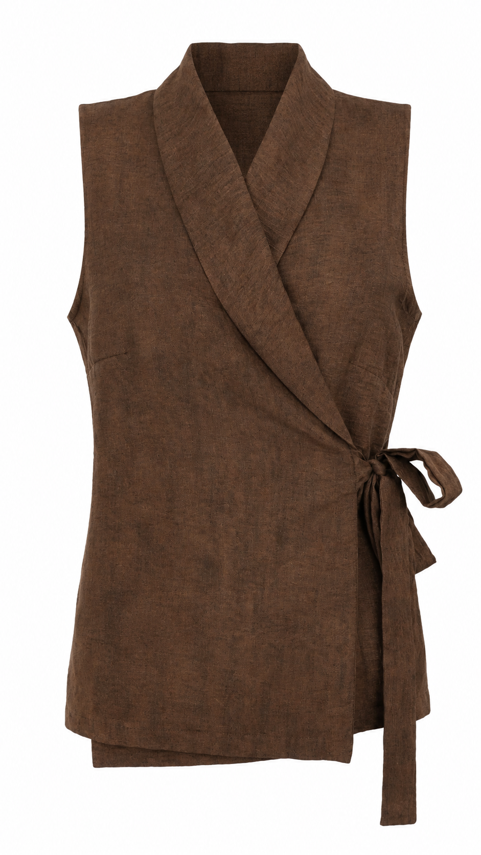 Gilet a portafoglio con texture fiammata