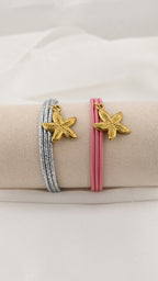 Bracciale/ Girocollo regolabile con pendente a stella marina