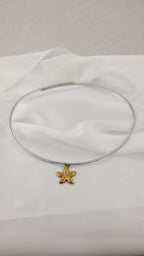 Bracciale/ Girocollo regolabile con pendente a stella marina