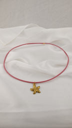 Bracciale/ Girocollo regolabile con pendente a stella marina