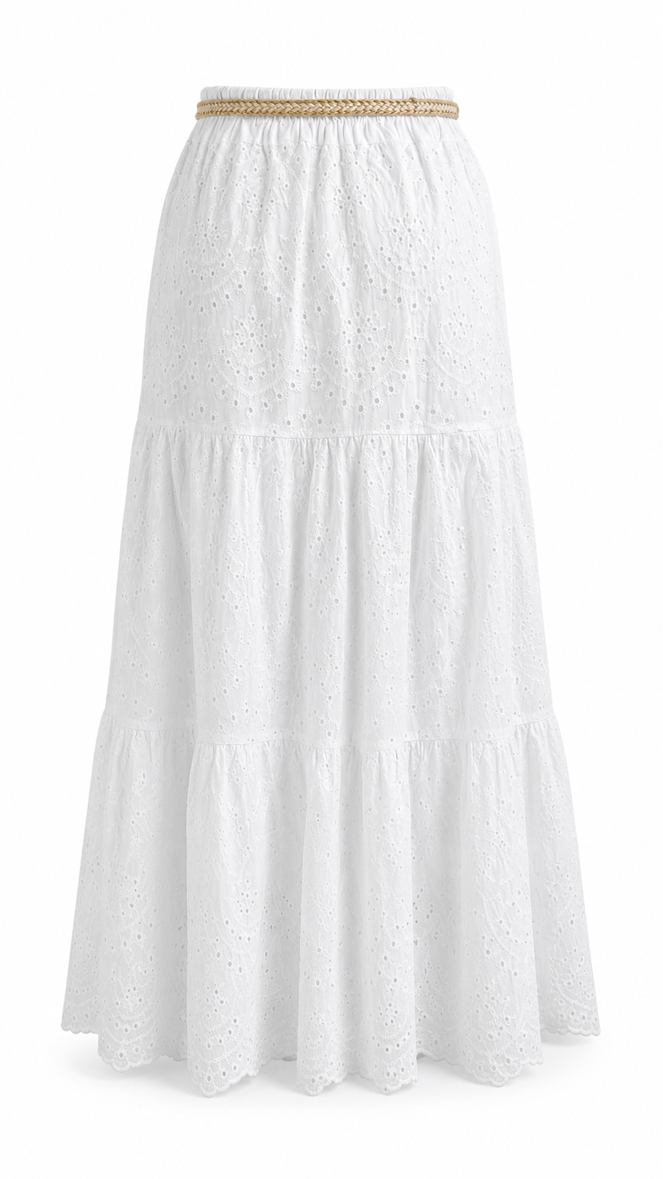 Strapless short dress with tiered skirt