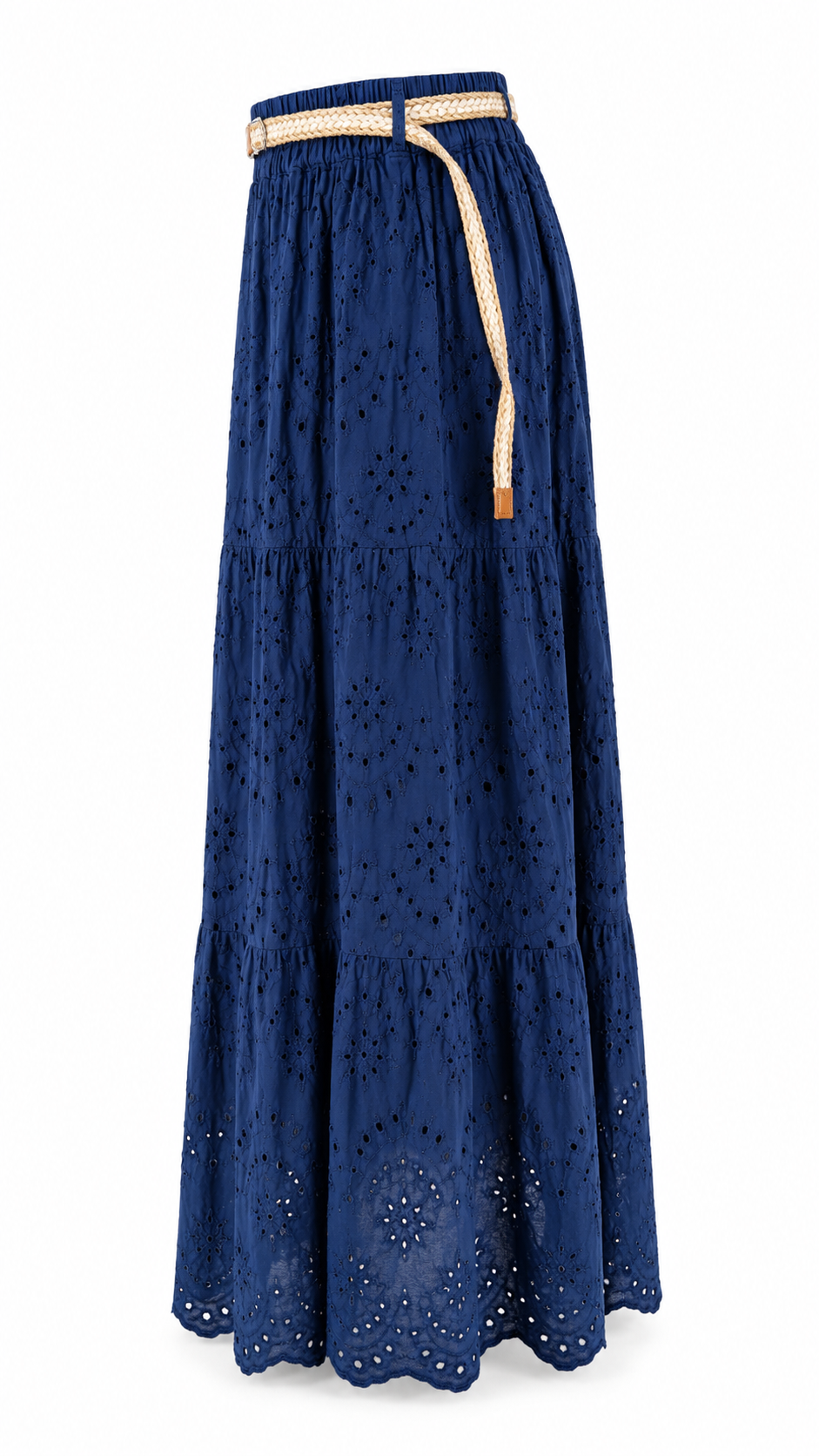 Strapless short dress with tiered skirt
