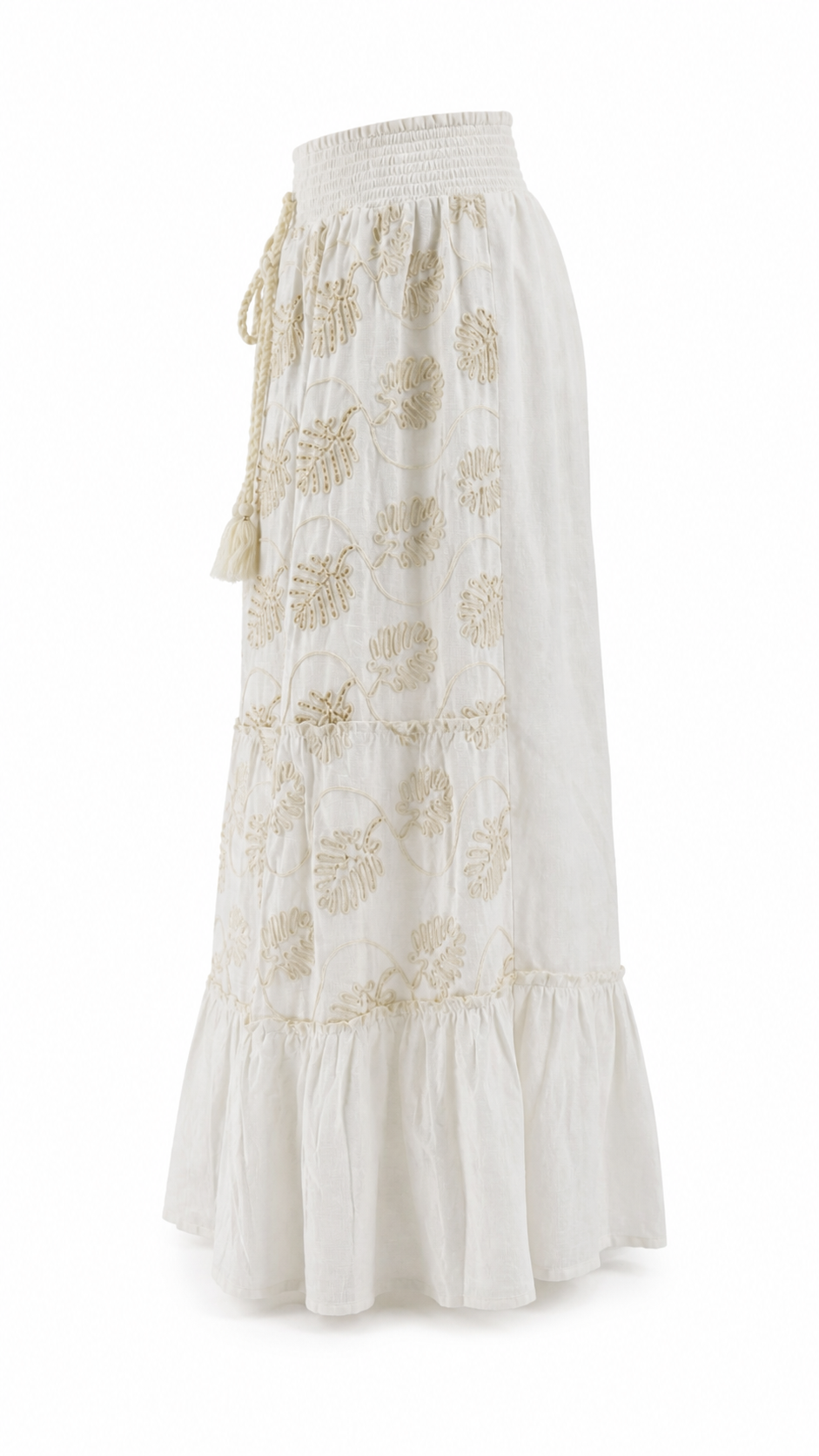 Strapless short dress with tiered skirt