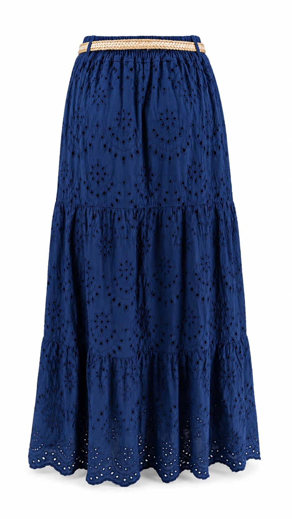 Strapless short dress with tiered skirt