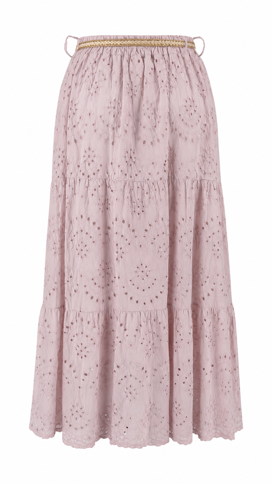 Strapless short dress with tiered skirt